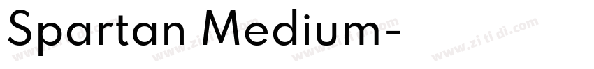 Spartan Medium字体转换